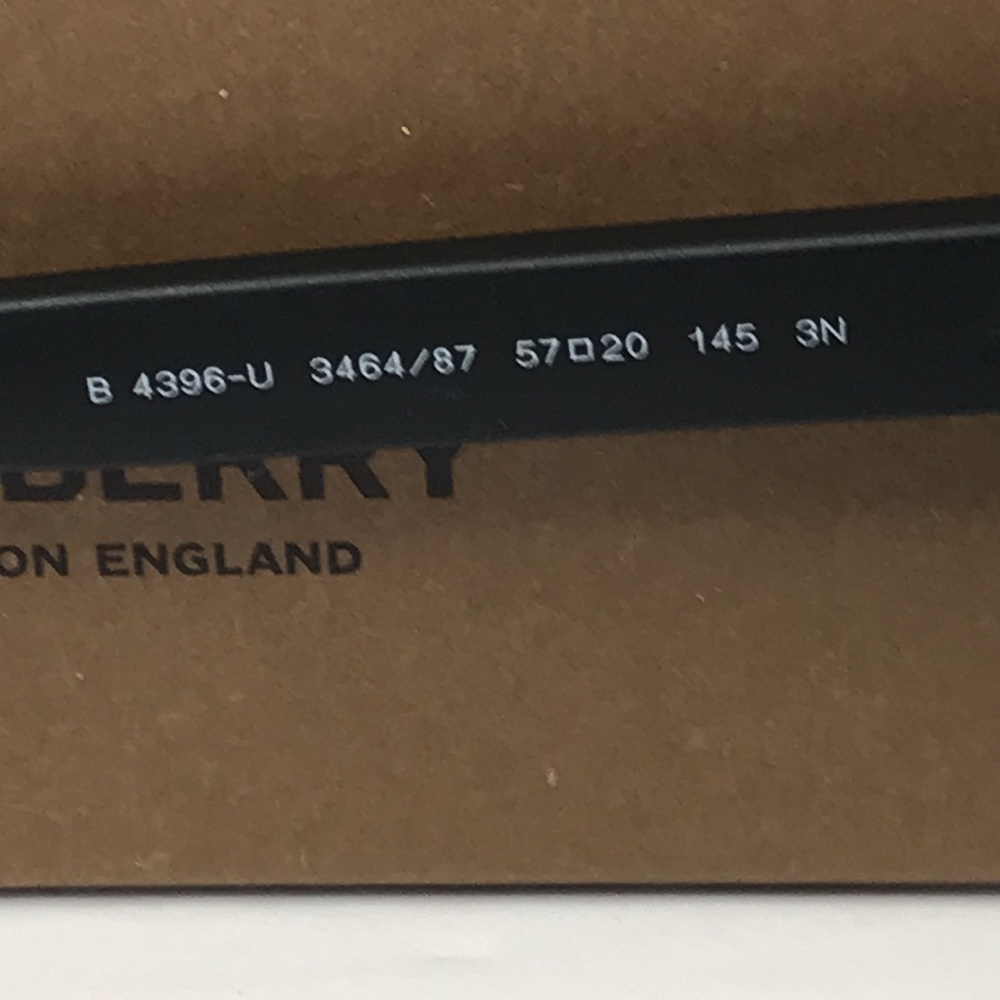 💯- Authentic New Sunglasses Burberry BE 4396 U 346487 Wren Matte Black Dark… - Picture 11 of 13